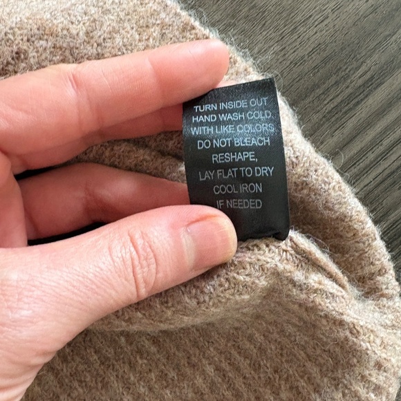 The Workshop Small Black Brown Stripped Sweater Oversized - Picture 4 of 14